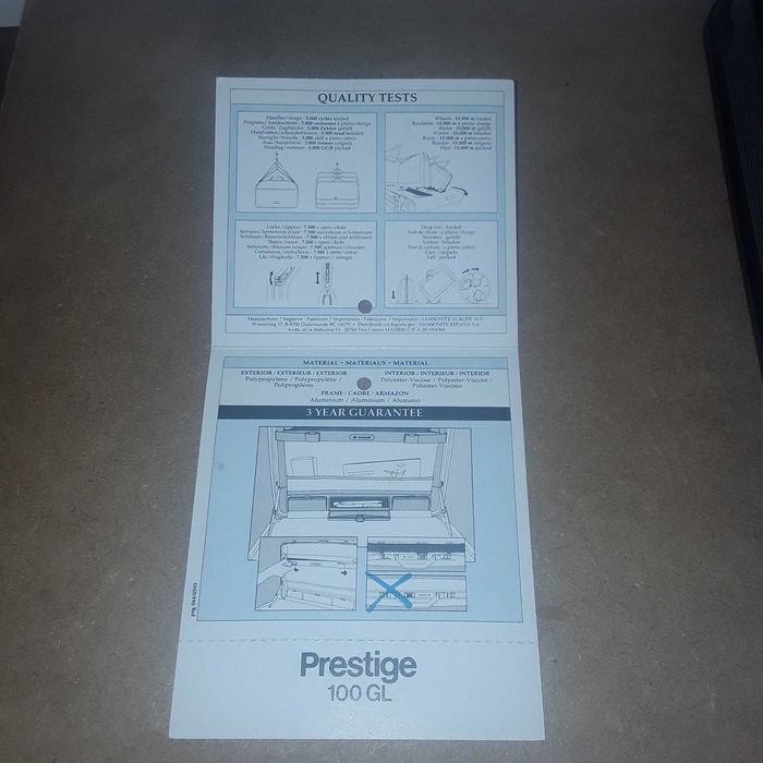 Pasta rígida Samsonite modelo Prestige 100 GL