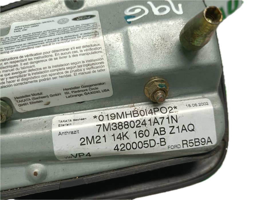 Airbag banco esquerdo VOLKSWAGEN Sharan (7M)