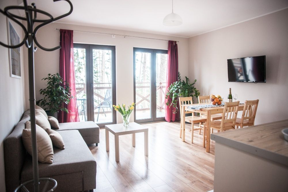 Apartament nad brzegiem jeziora Niegocin.