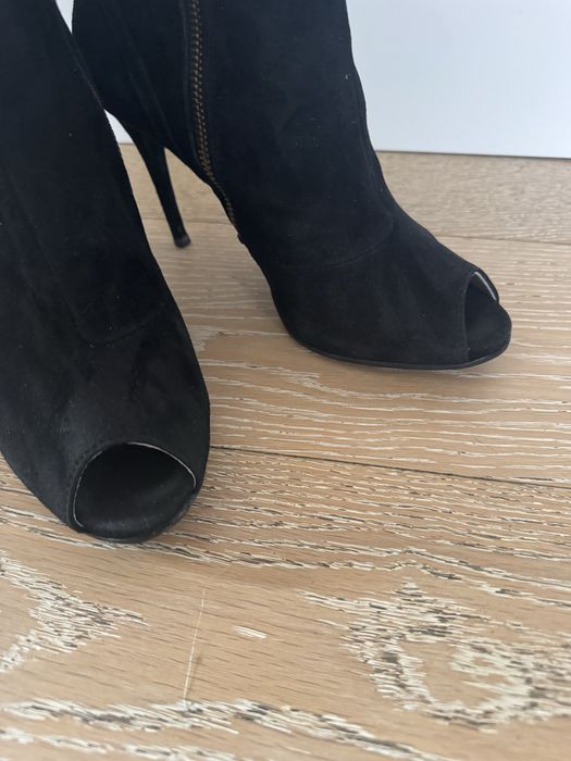 Botki -peep toe - rozmiar 40