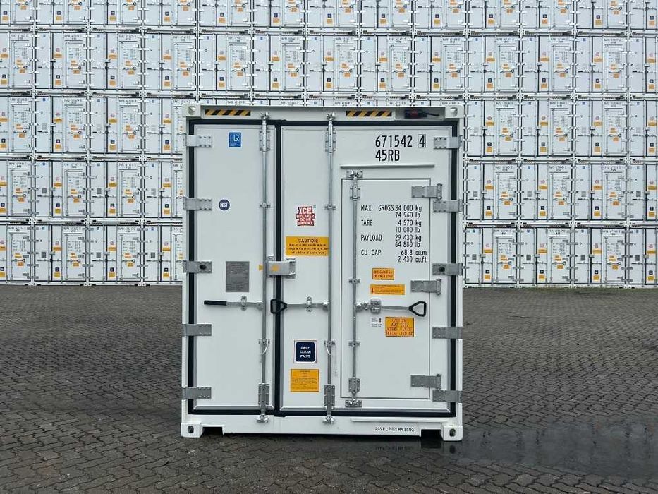 Kontener chłodnia/mroźnia CF10 wynajem płaska podłoga, kurtyna itp.