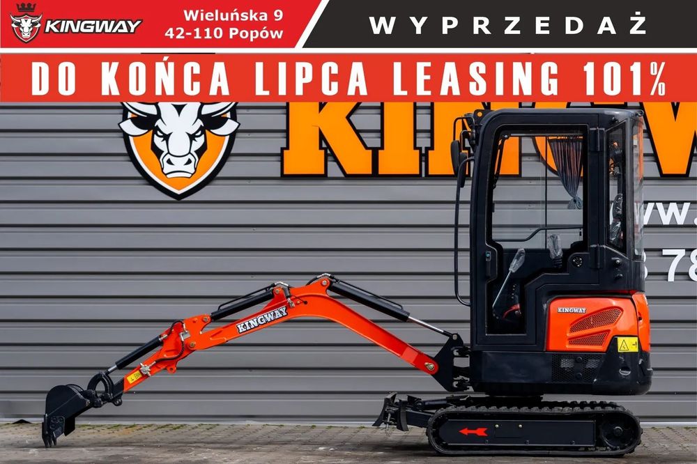 Kingway VIP 18 LAIDONG 3 cylindry  Koparka KINGWAY 1800 kg LAIDONG 3 cylindry + łyżki