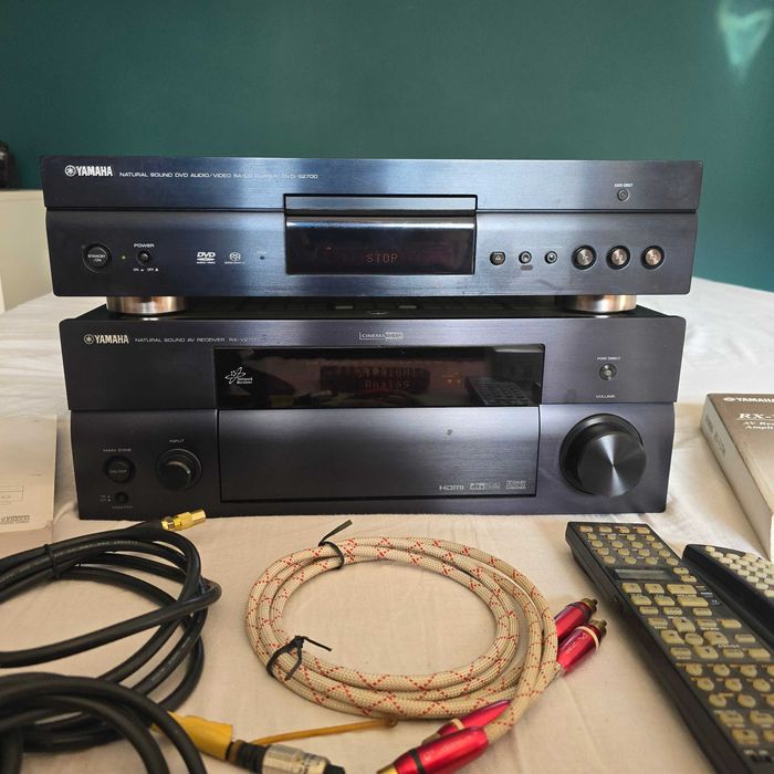 Amplituner Yamaha RX-V2700 Odtwarzacz CD SACD DVD-S2700 dodatki