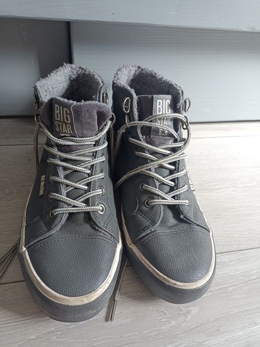 Trampki damskie Big Star z ociepleniem szare 36