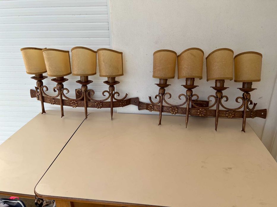 Candeeiro em antigo em ferro