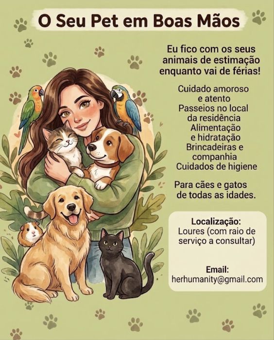 Petsitting na zona de Loures