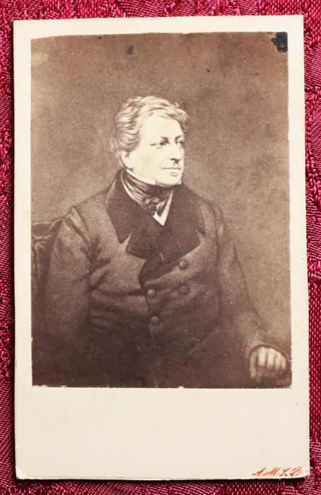 Duque de Palmela CDV a partir de gravura ou litografia.