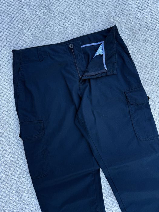 Next Linen Cargo Pants Relaxed Tapered Fit Size:L 34 лляні карго штани легенькі
