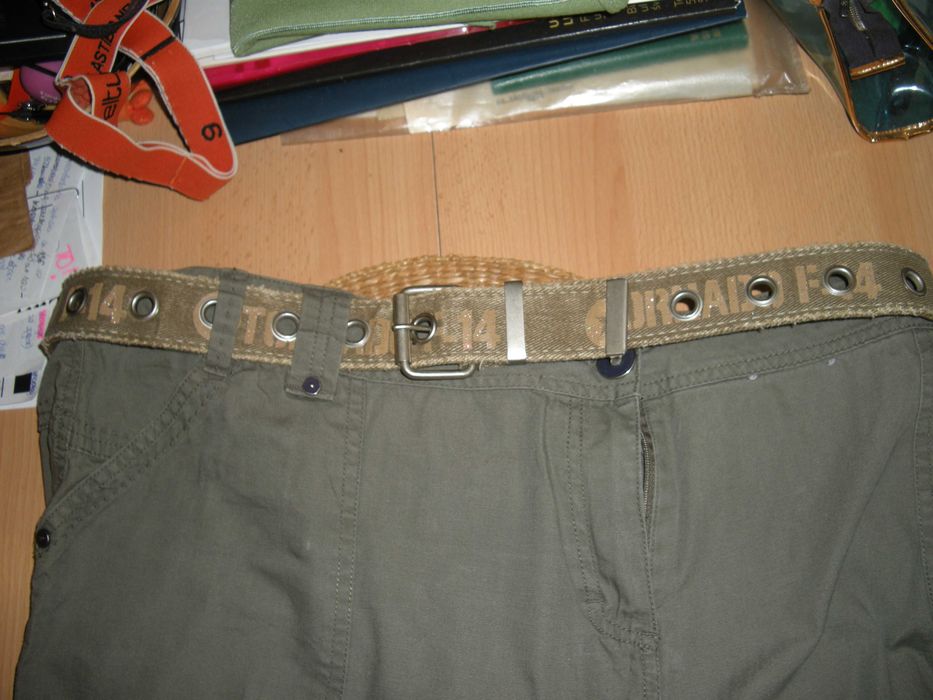 Pasek damski khaki 110 cm