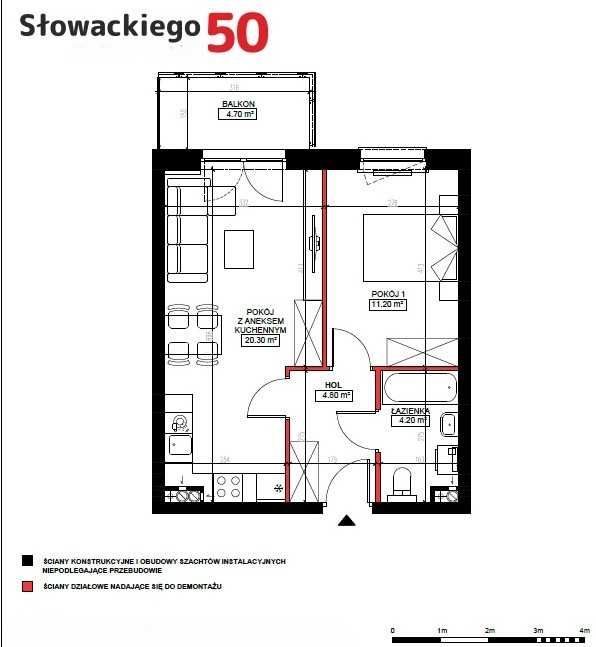 Sprzedam nowe mieszkanie 40,50 m² Grójec, stan deweloperski