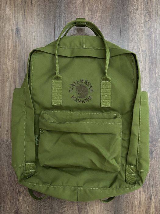 Рюкзак Fjällräven Re-Kånken Dark Olive Original (портфель сумка клатч портмоне бананка)