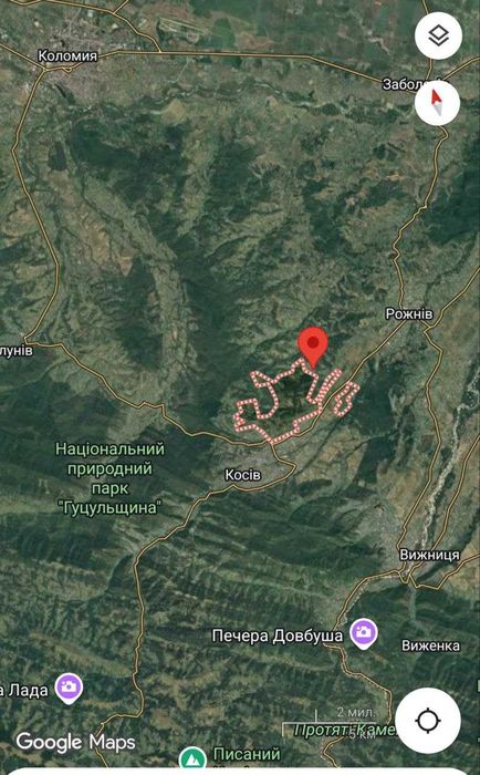 Продам земельну ділянку 25 сотих у с. Вербовець, Косівський р-н