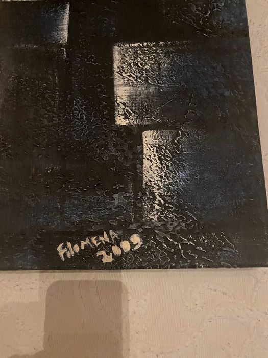 Quadro a oleo em tela de Filomena