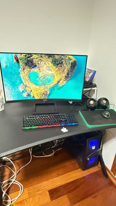 PC Gaming Completo + Monitor + Mesa + Cadeira –