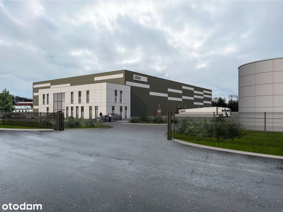 Grunt pod hale logistyczno–usługową 3650 m² WZ PZT 1,37 ha ZG Racula