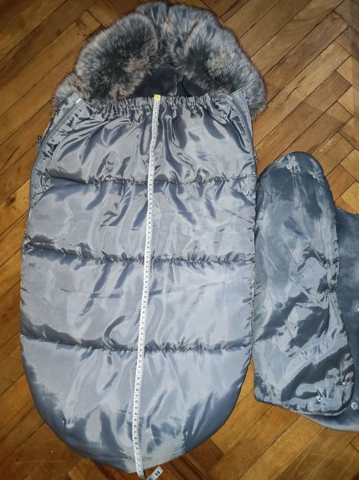 Nowy ocieplacz otulacz śpiworek do wózka + mufka