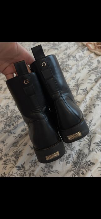 Skórzane Botki Guess