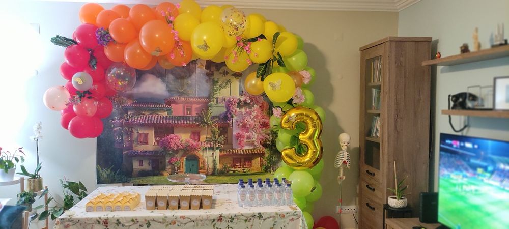 Fundo decoração festas, filme encanto