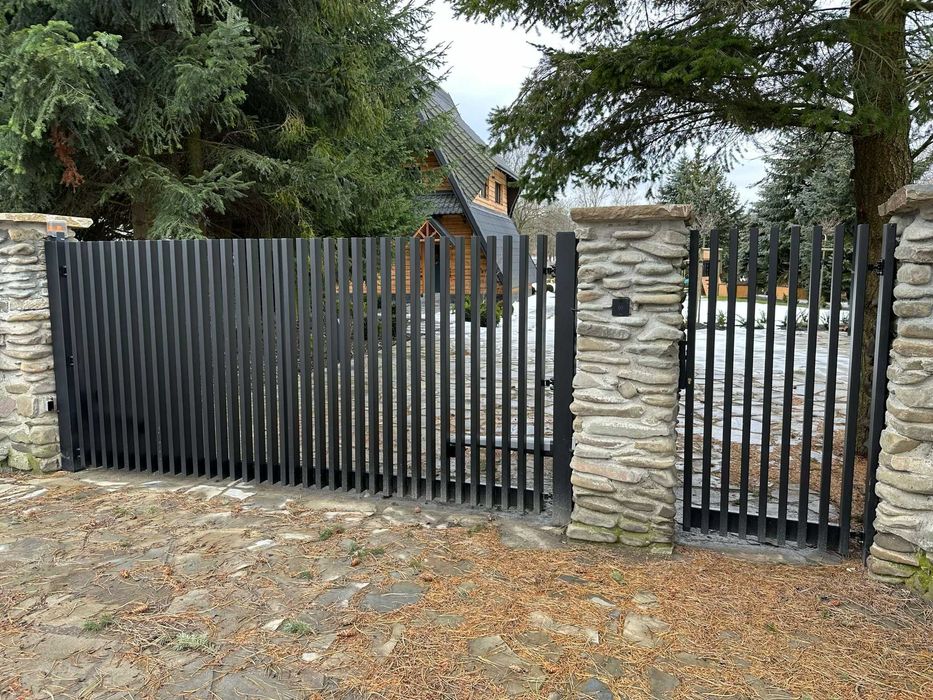 Ogrodzenie grzebieniowe płot nowoczesne ogrodzenie