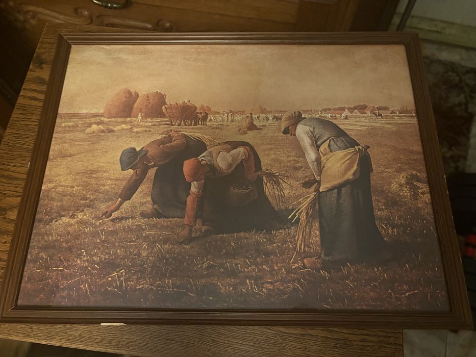 Obraz, reprodukcja „zbierajace kłosy”