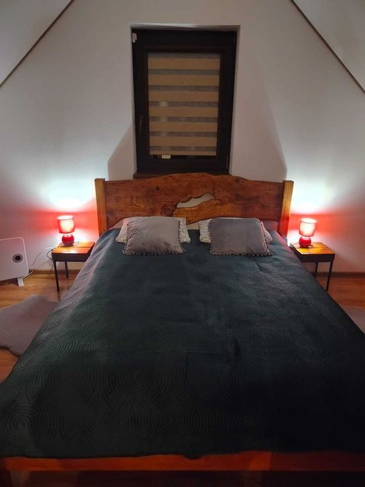 Domek pod Żukowem, kominek, Bieszczady, Widok na góry,Ustrzyki, Solina