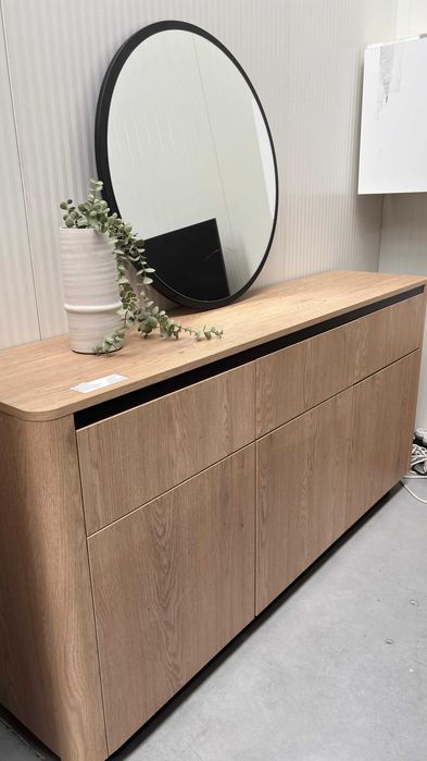 Aparador 3 Portas e 2 Gavetas | 1 unidade carvalho cremona 163x38 cm | Artigo de showroom