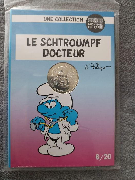 Moedas de franca 10€ prata