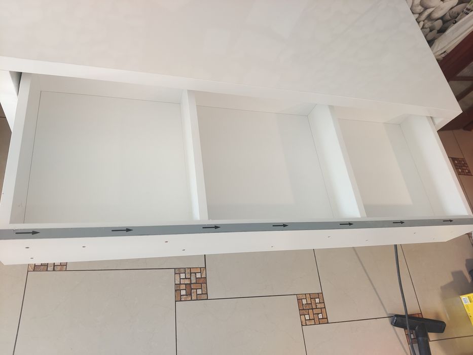 Toaletka glamour, wysoki połysk, 120cm, lustro komplet