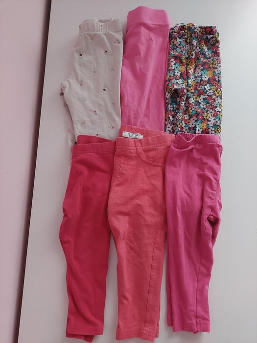 Legginsy 6 sztuk dla dziewczynki różne marki h&m Primark mini club Sin