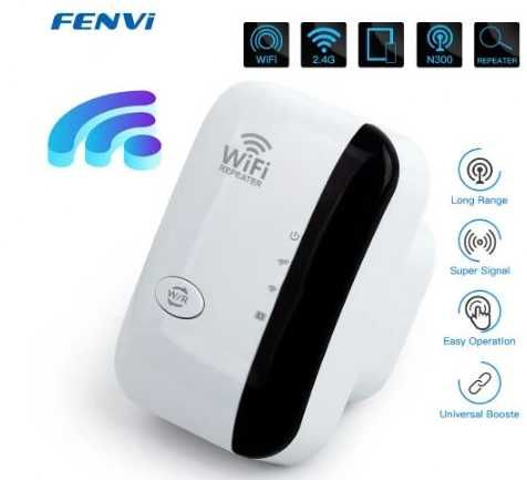 Wzmacniacz sygnału WiFi (Repeater) - uniwersalny - wtyk europejski