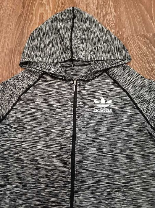 Bluza sportowa Adidas szary melanż rozm. M