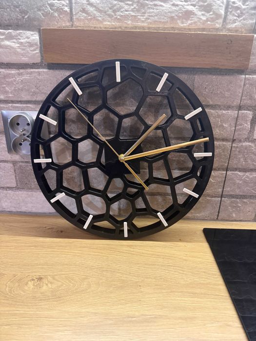 Nowoczesny Zegar Ścienny 32 cm - Cichy Mechanizm / Loft / Ażurowy