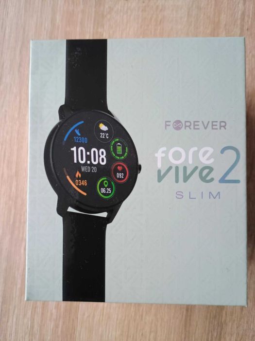 Forever Smartwatch ForeVive 2 Slim SB-325 Czarny