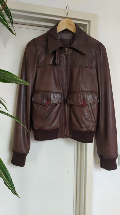 Casaco bomber mulher, couro/pele genuína- Tam. 40