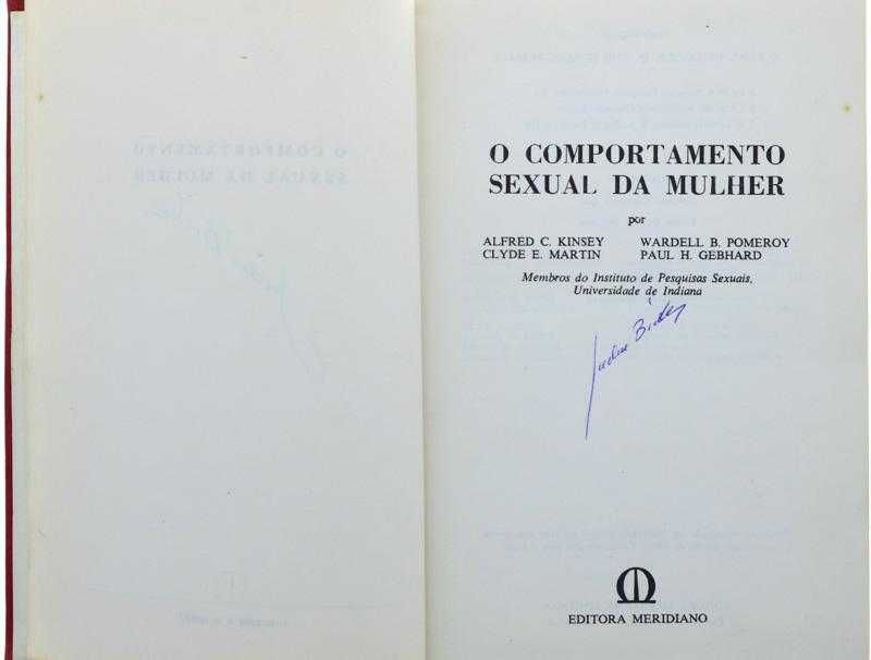 Léxico Erótico, Comportamento Sexual da Mulher, Sexo A-Z