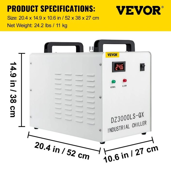 Chiller para maquinas laser CO2.
