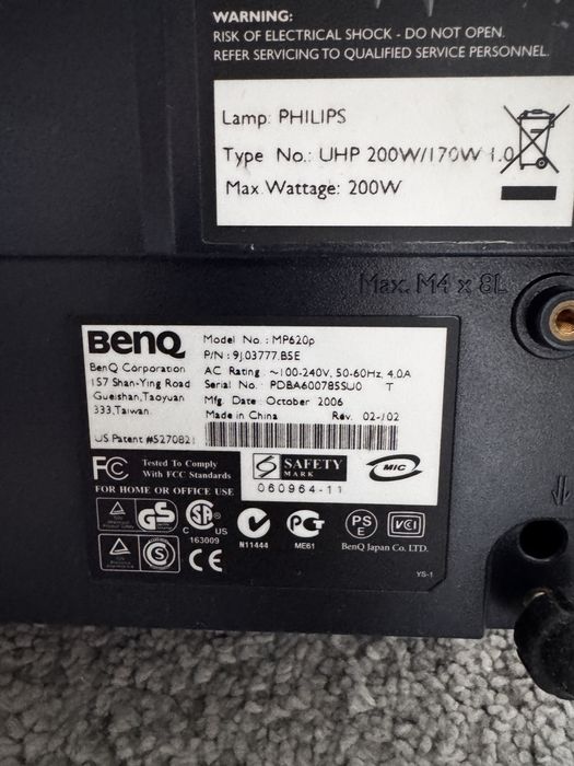 Rzutnik Benq MP620p