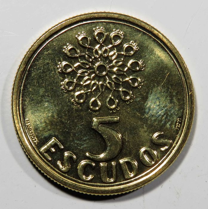 Moeda Republica Portuguesa - 5 Escudos 2001 em BNC