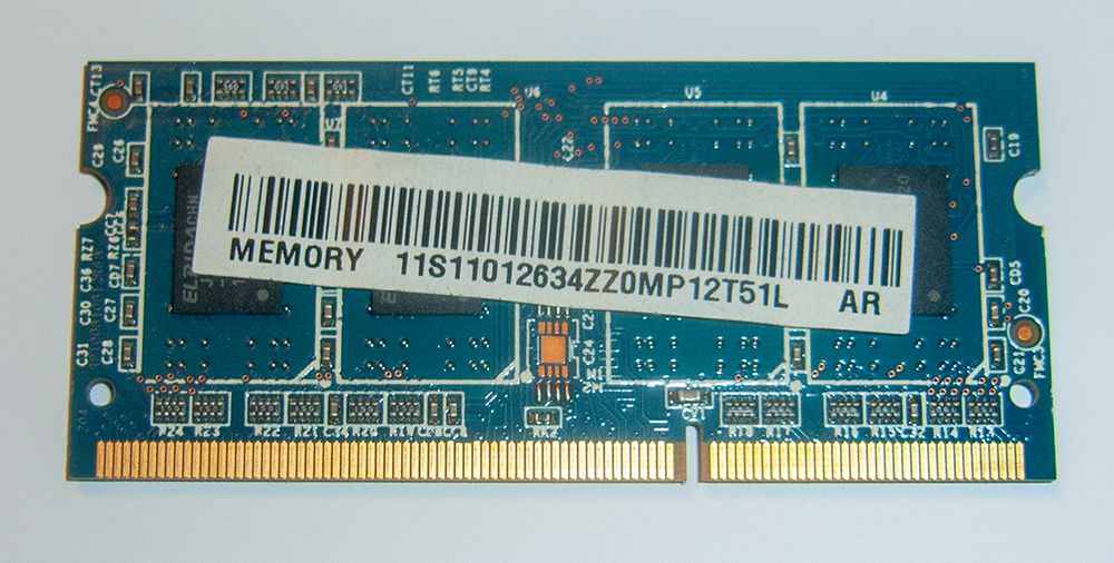 Оперативная память ноутбука Ramaxel DDR3 1333 1Gb RMT3010EF48E7W-1333