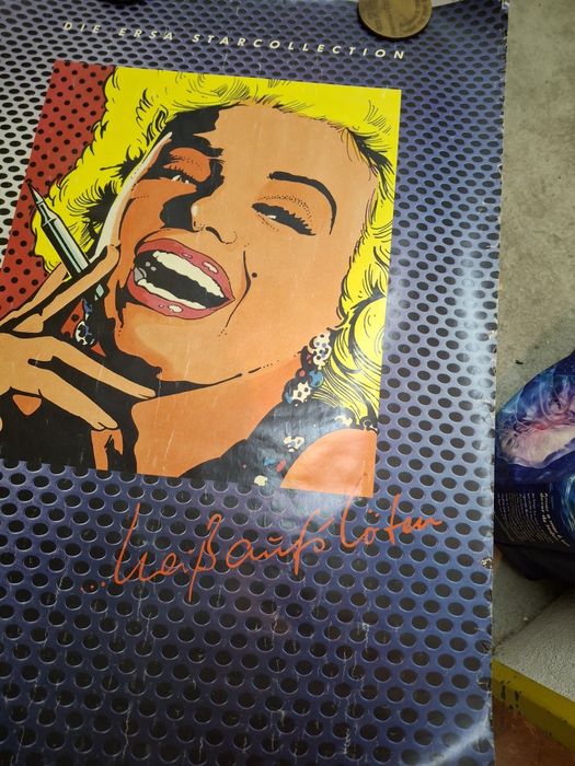 Poster antigo com Marilyn Monroe