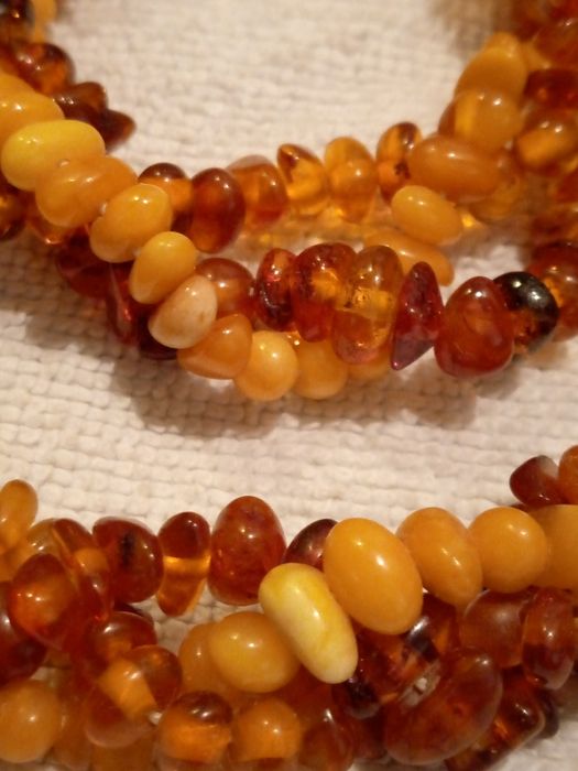 Янтарьные бусы комплект СССР, янтарь Калининград, серьги серебро янтар