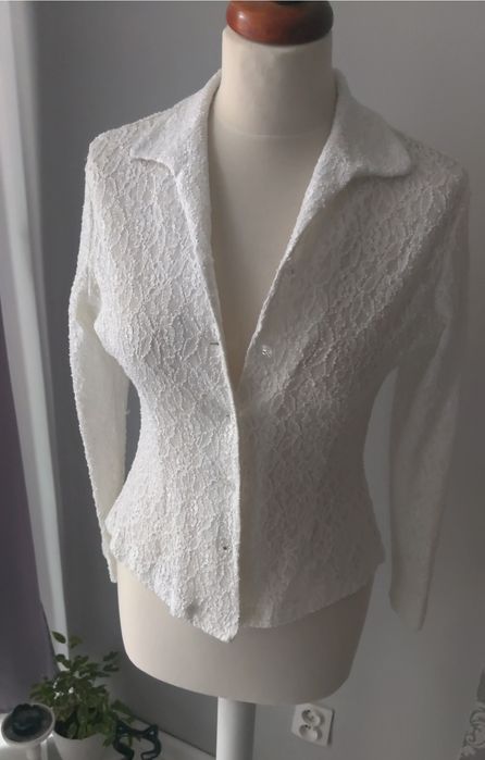 Koszula koronkowa elegancka koszulka koronka okazjonalna świąteczna