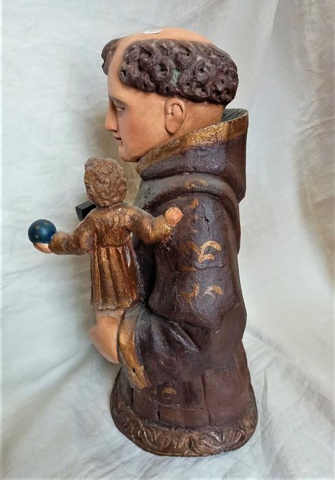 Figura Madeira Santo António Séc XVIII XIX