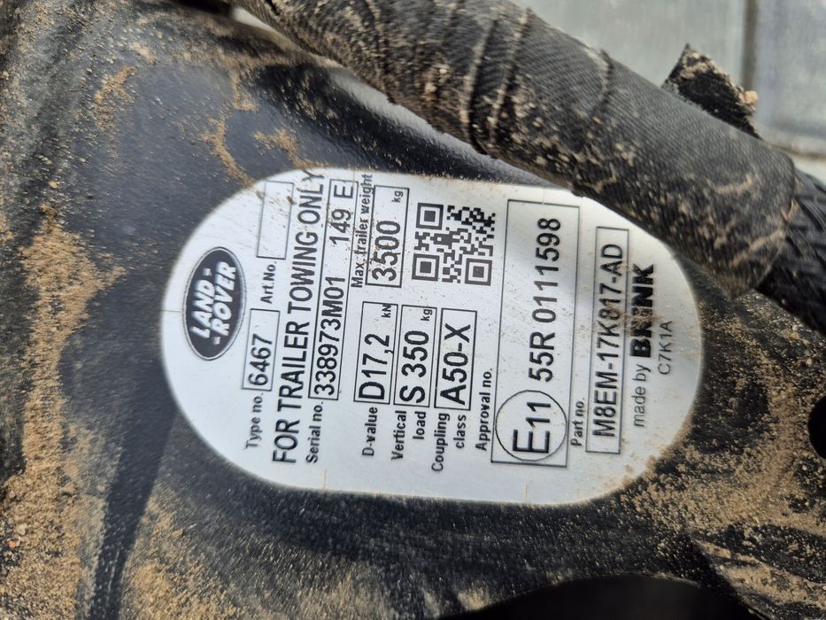 land rover defender l663 hak holowniczy elektryczny m8em-17k817-ad