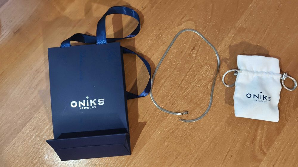 Срібний ланцюжок Oniks. Серебряная цепочка Oniks.