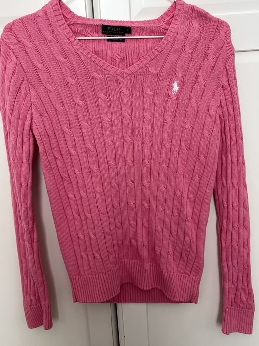 Sweter Polo Ralph Lauren różowy S