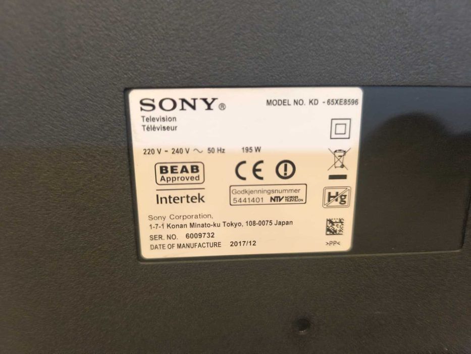 TV Sony Bravia 4k 65" C/Avaria Ler anuncio