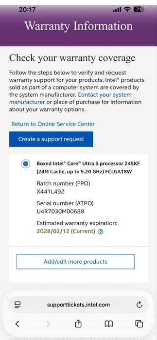 Intel Core Ultra 5 245KF Processor447462632640358404