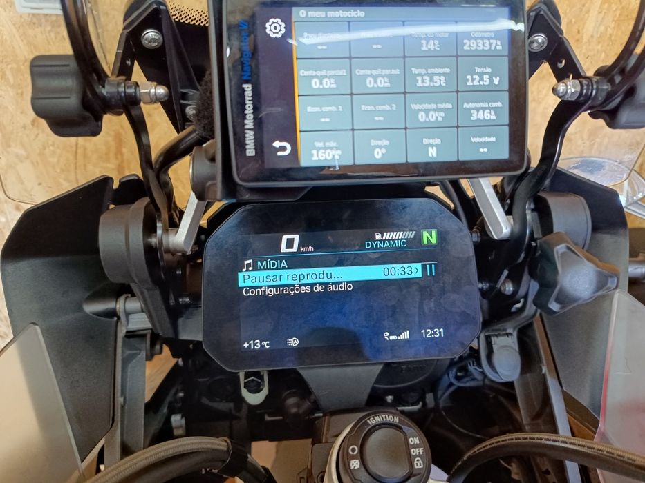 Retrofit TFT em BMW R1200 GS GSA 13-19