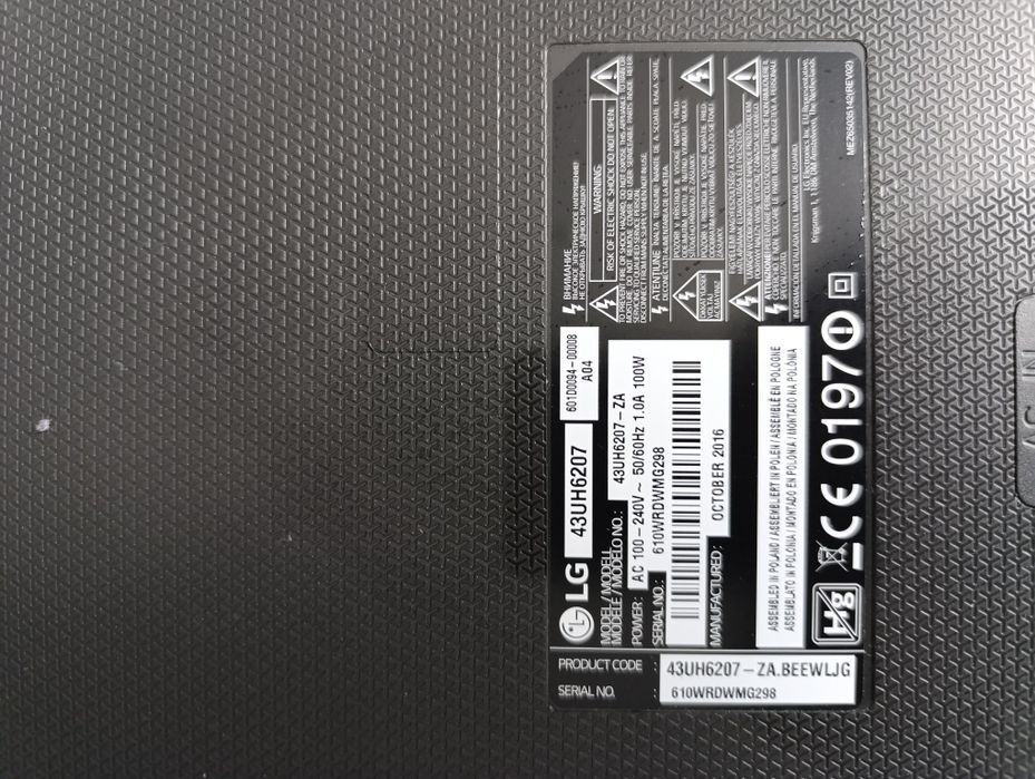 Продається телевізор LG 43UH6207